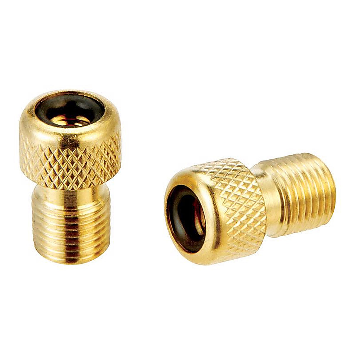 Slime 23042 Metal Presta to Schrader Valve Adapter Gold