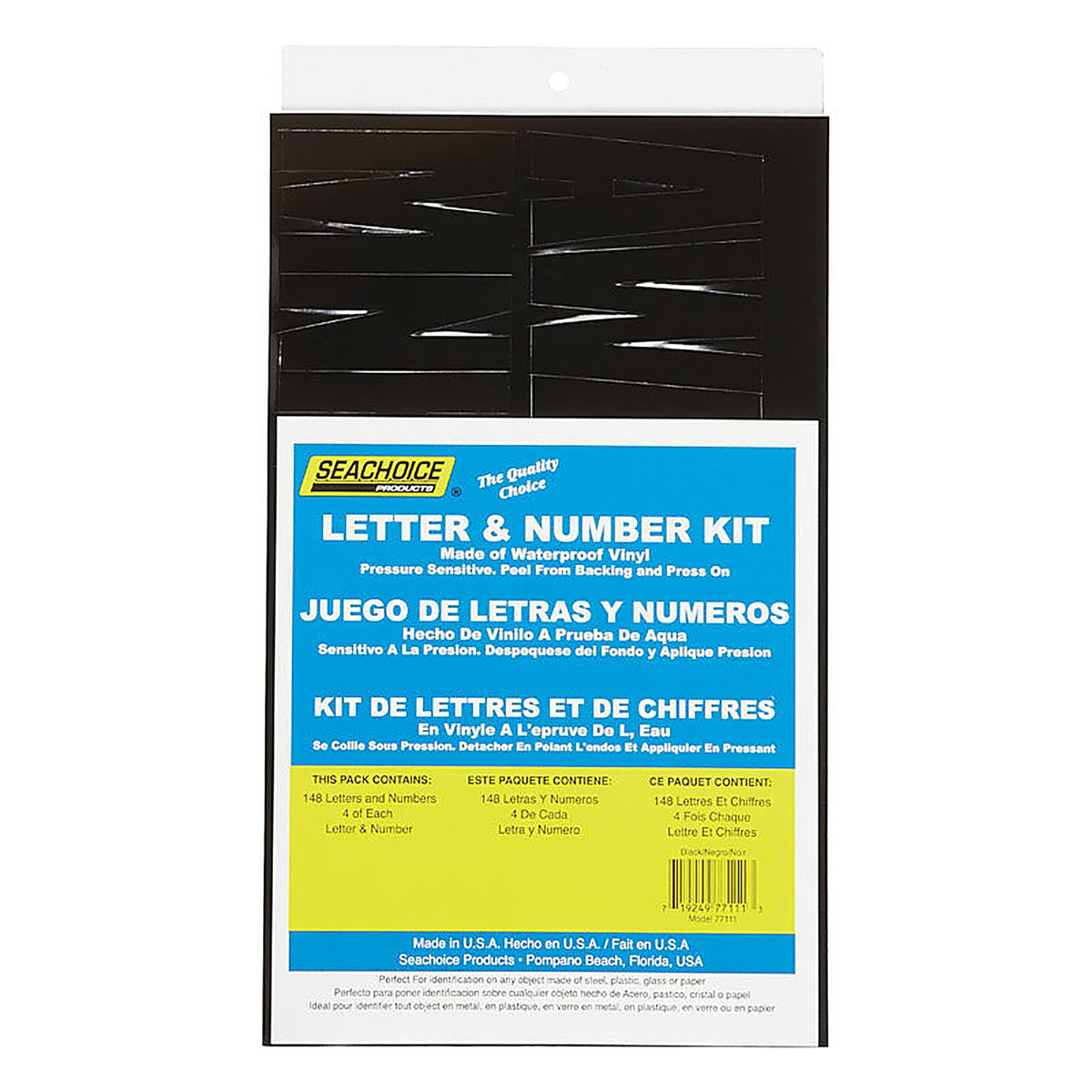 Seachoice - 50-77111 - Vinyl Letter and Number Kits 148 Pack