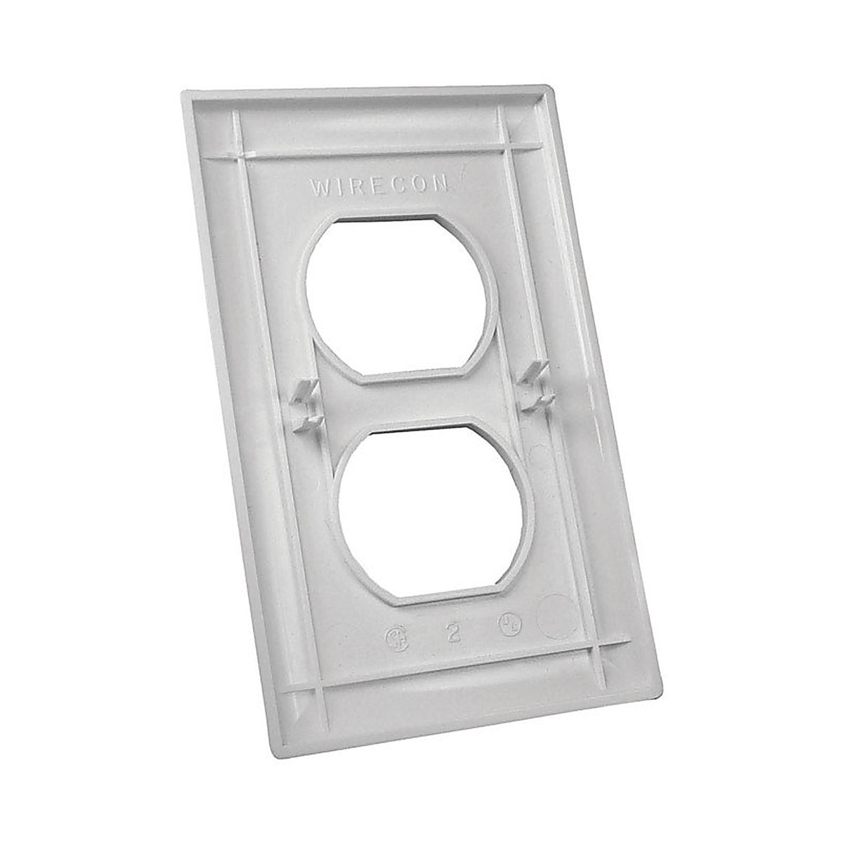 US Hardware E-163C RV One Gang Duplex Plate 1/Pack