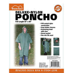 Boulder Creek 60360CM Green PVC-Coated Nylon Rain Poncho