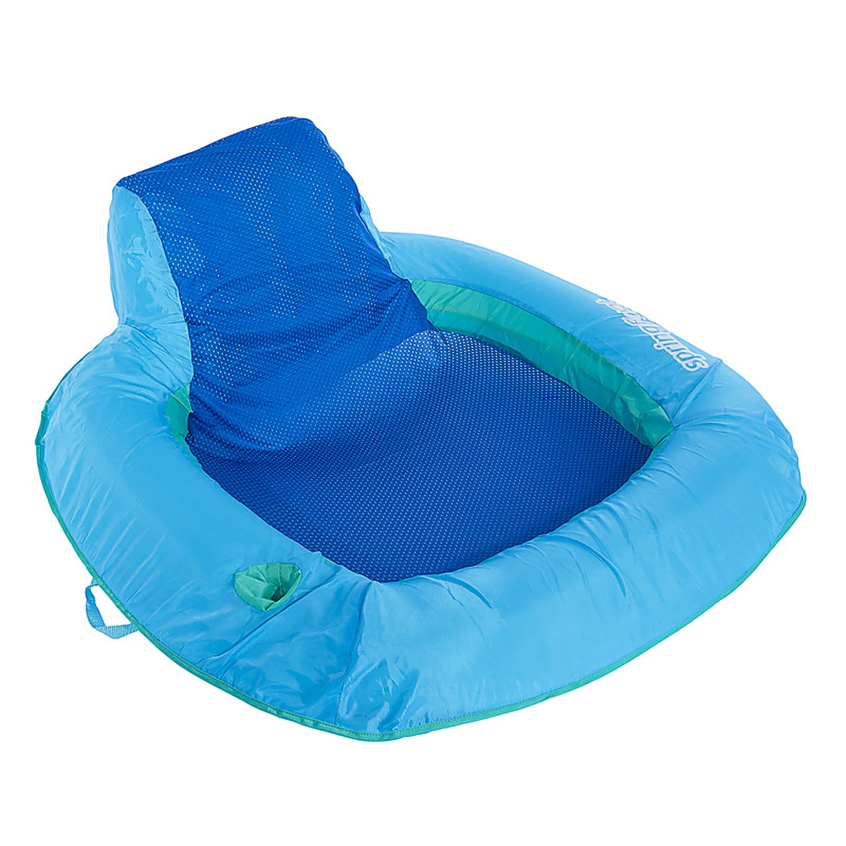 Swimways - 6069121 - Blue Fabric/Mesh Inflatable Mattress Floating Pool Mat