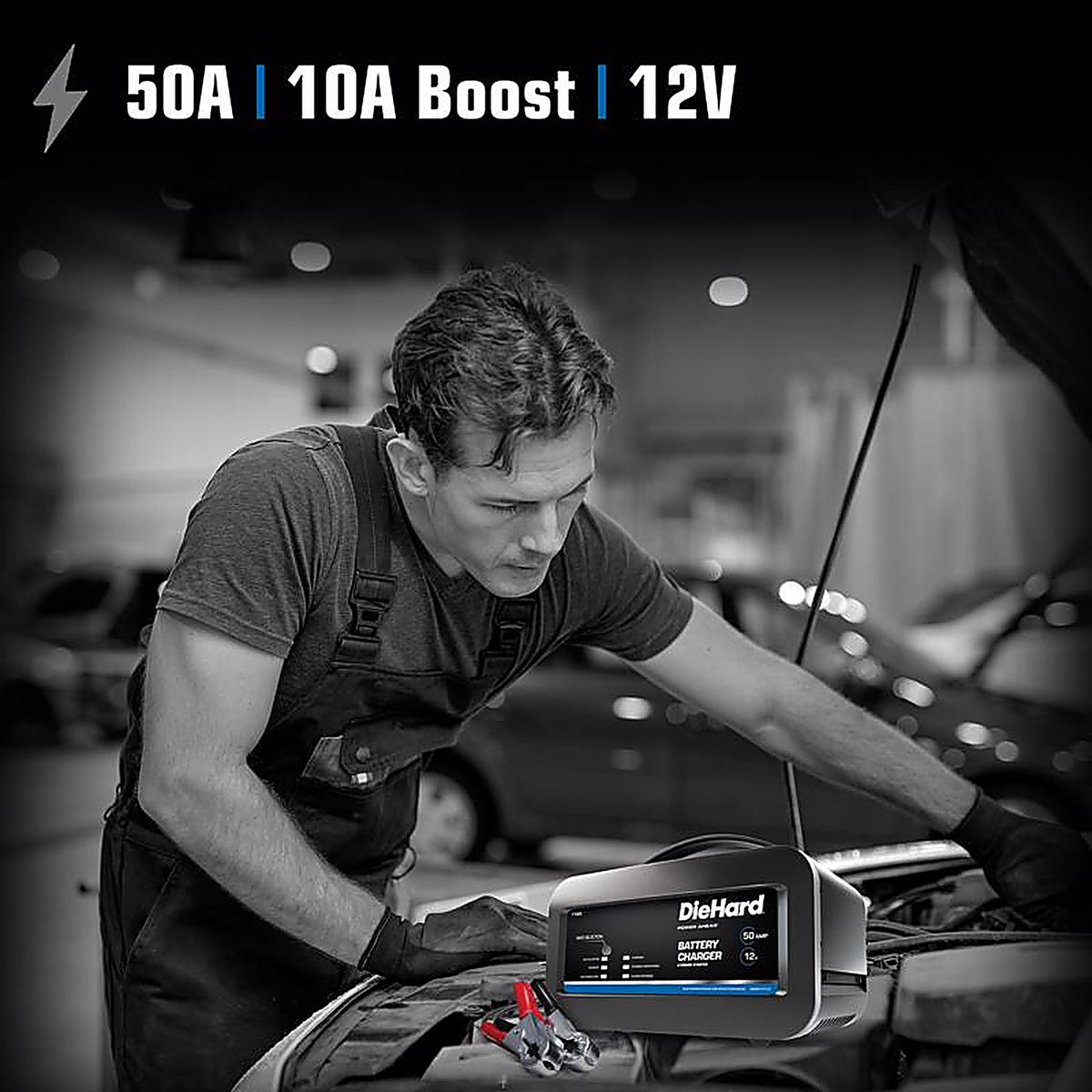 Diehard - 71323 - Automatic 12 V 50 Amps Battery Charger