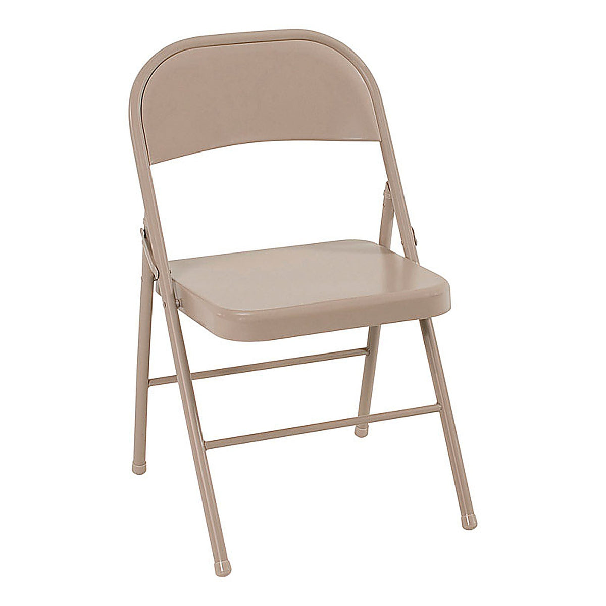 Cosco - 14-711ANT4 - Antique Sand Metal Folding Chair 1 Pack