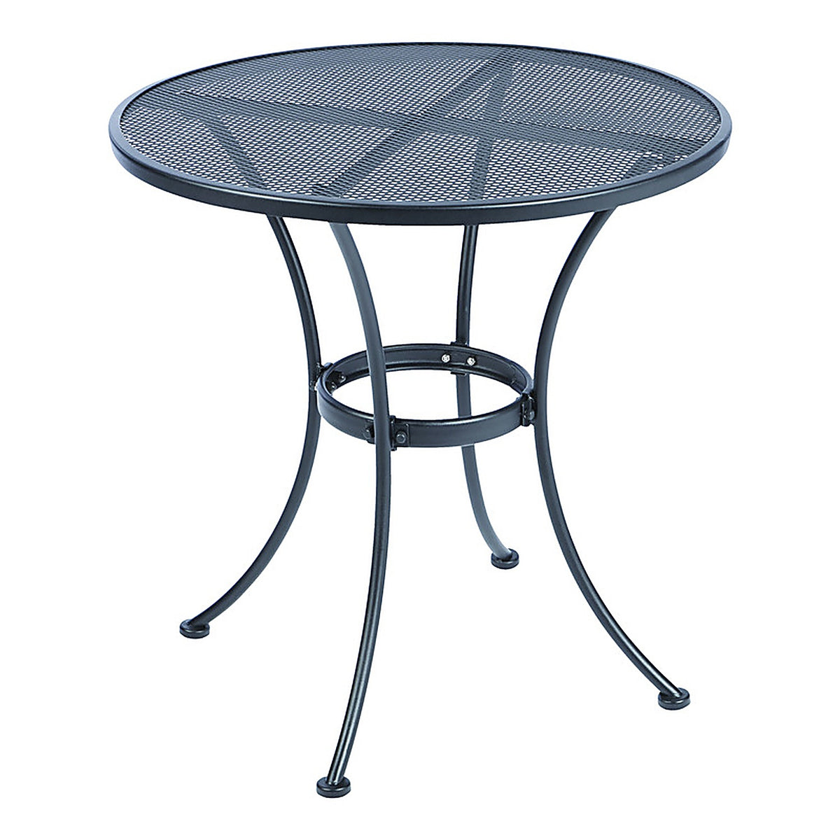 Living Accents WDAC-16BST Winston Round Black Steel Bistro Table