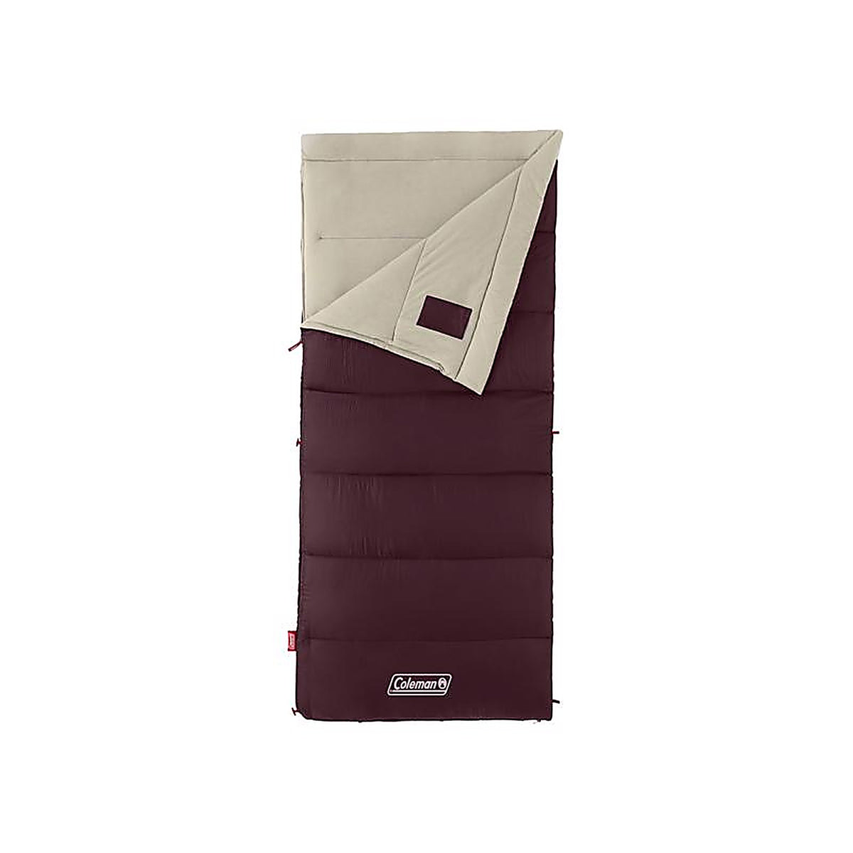 Coleman 2149521 Autumn Glen Burgundy Sleeping Bag 2 in. H X 33 in. W X 75 in. L 1 pk