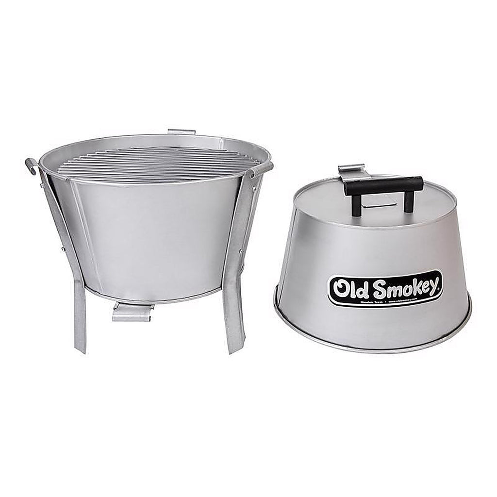 Old Smokey Products - #18 - 17 In. Charcoal Grill Silver
