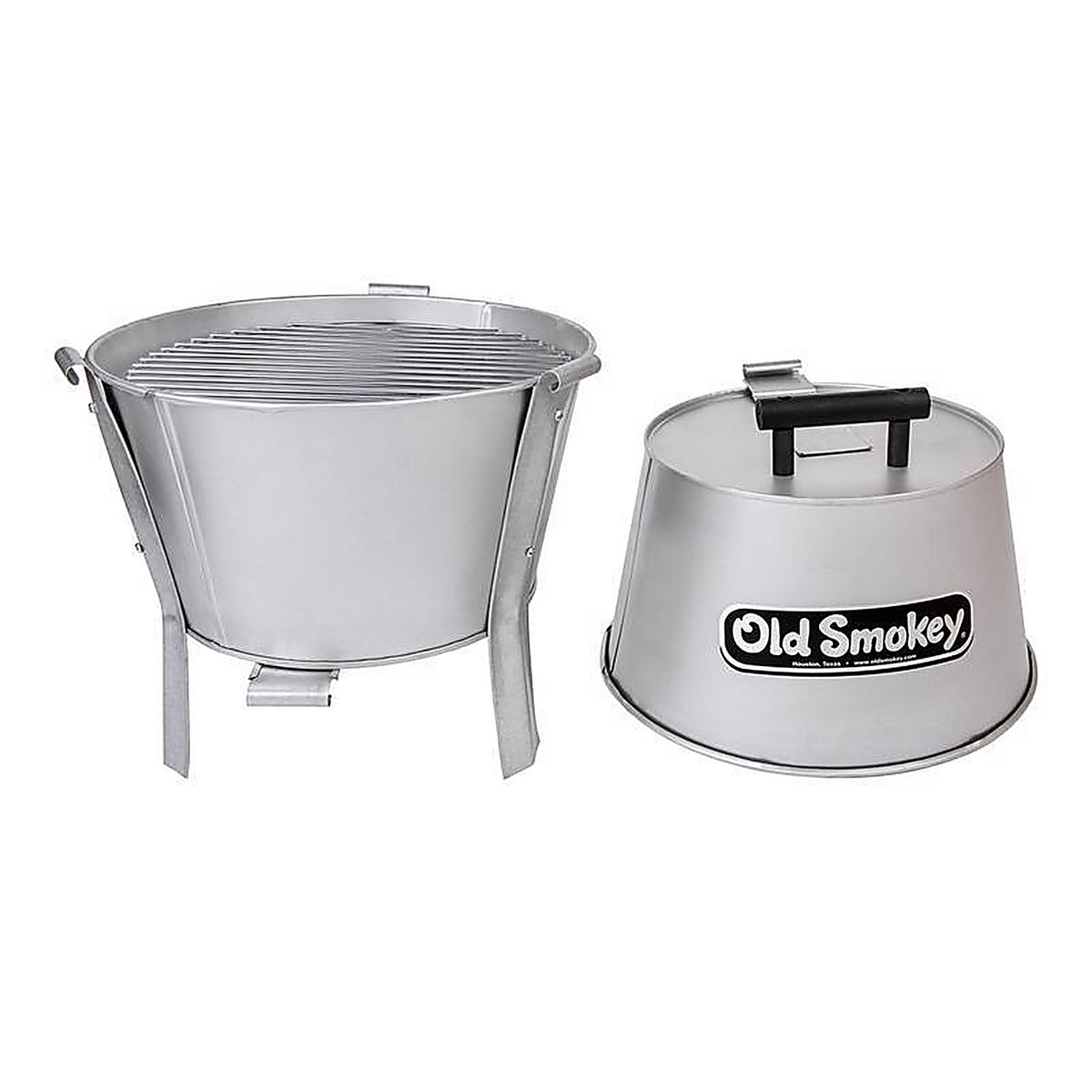 Old Smokey Products - #18 - 17 In. Charcoal Grill Silver