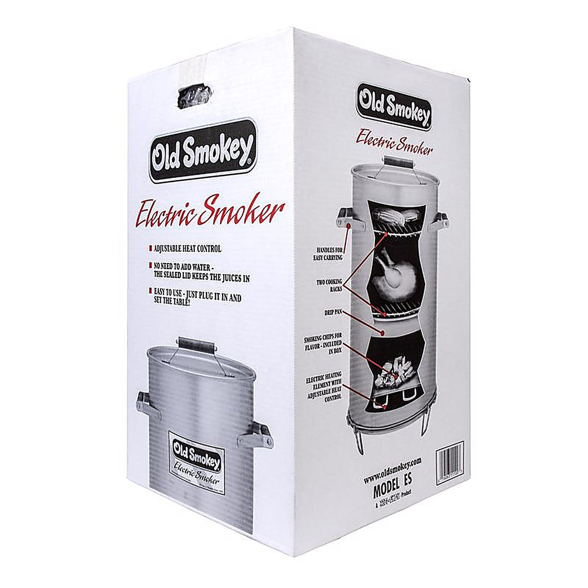 Old Smokey - OSES - Products Wood Chips Bullet Smoker Silver