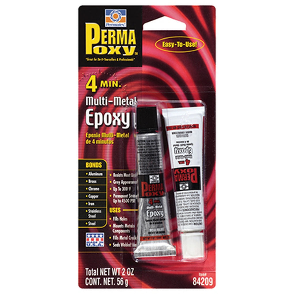 Permatex 84209 PermaPoxy 4 Minute Multi-Metal Epoxy