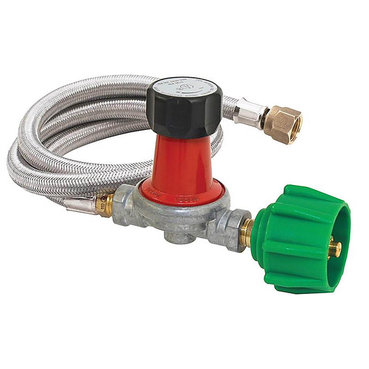 Bayou M5HPR-30 Stainless Steel Propane Regulator Kit