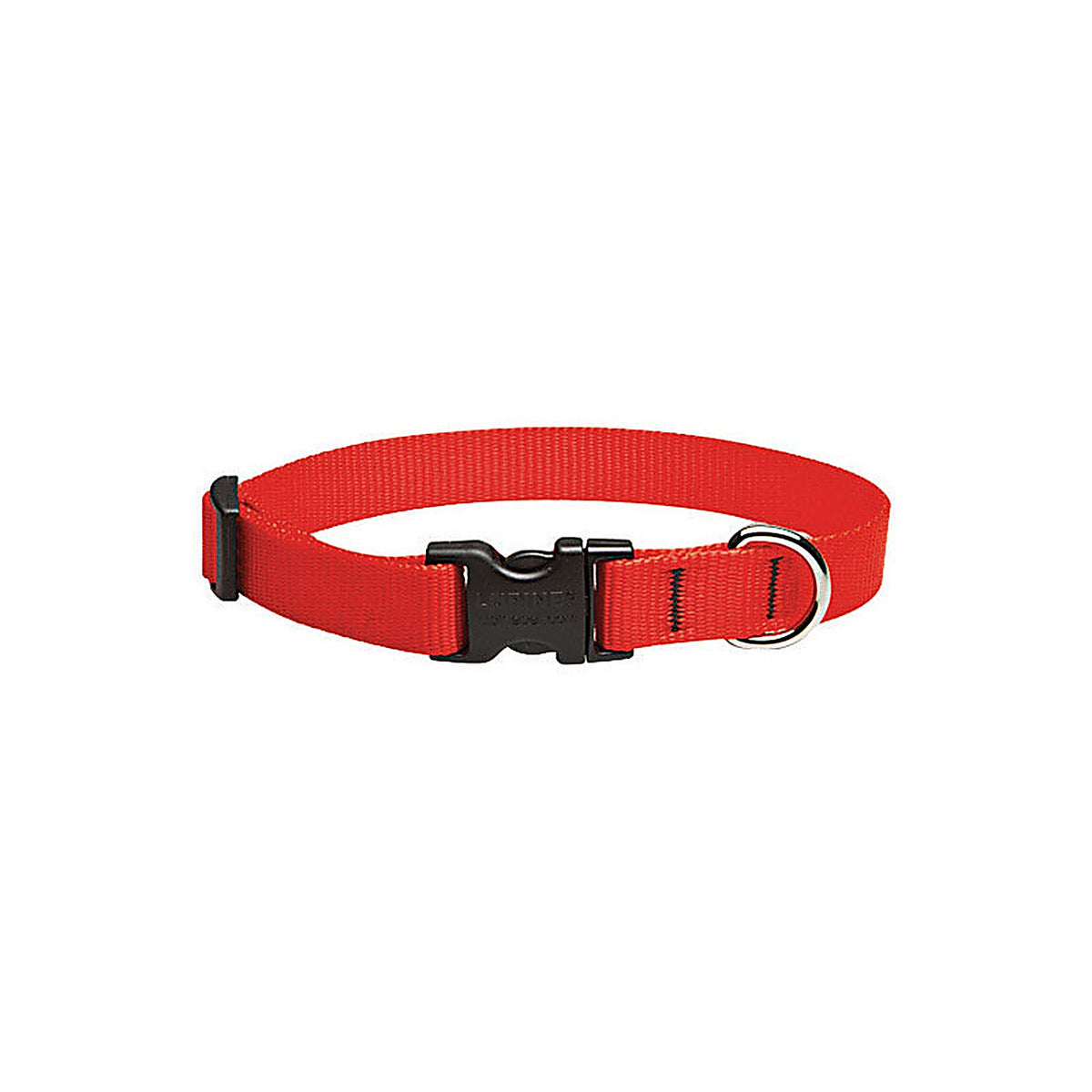 Lupine 22501 Pet Basic Solids Red Red Nylon Dog Adjustable Collar