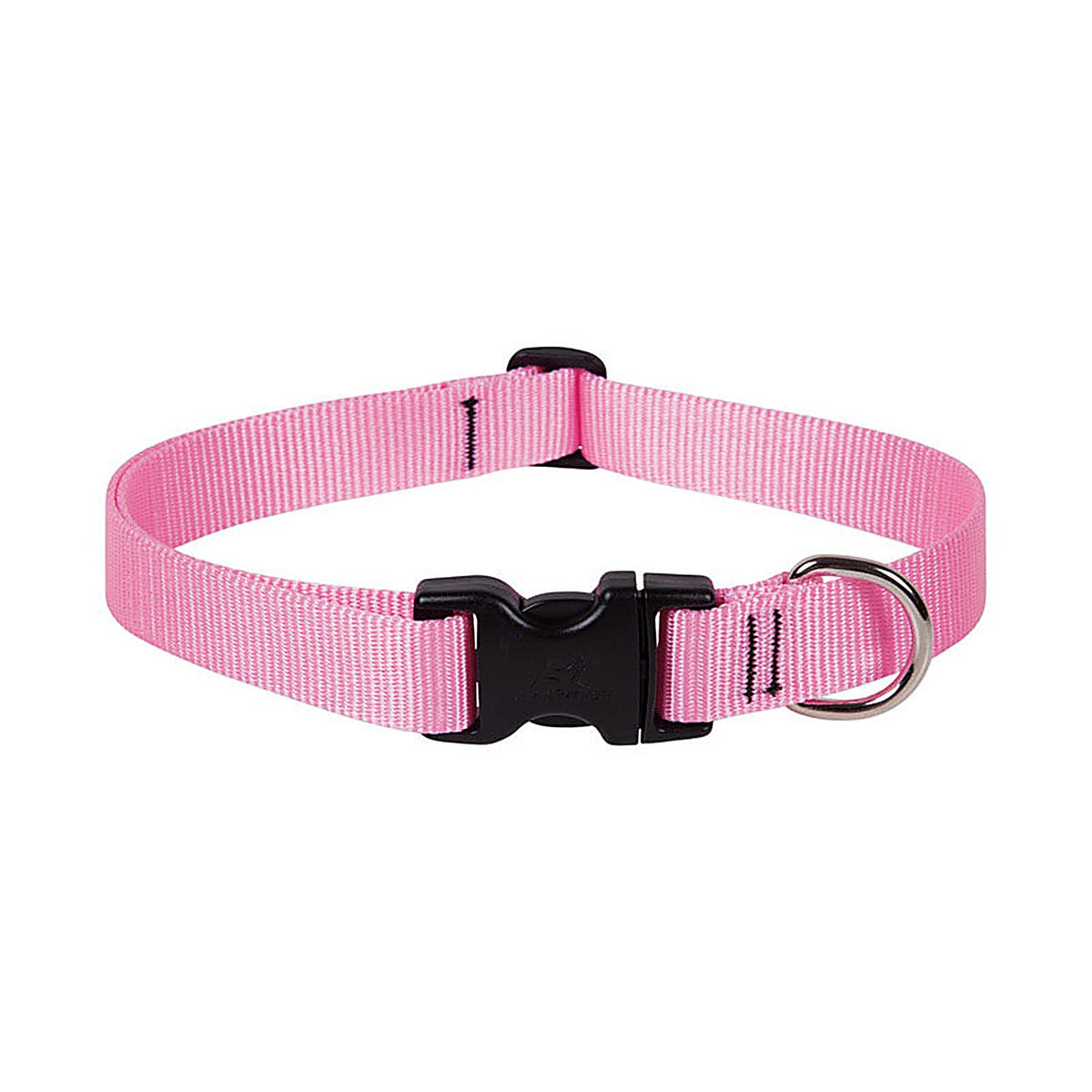 Lupine 57553 Pet Basic Solids Pink Pink Nylon Dog Adjustable Collar
