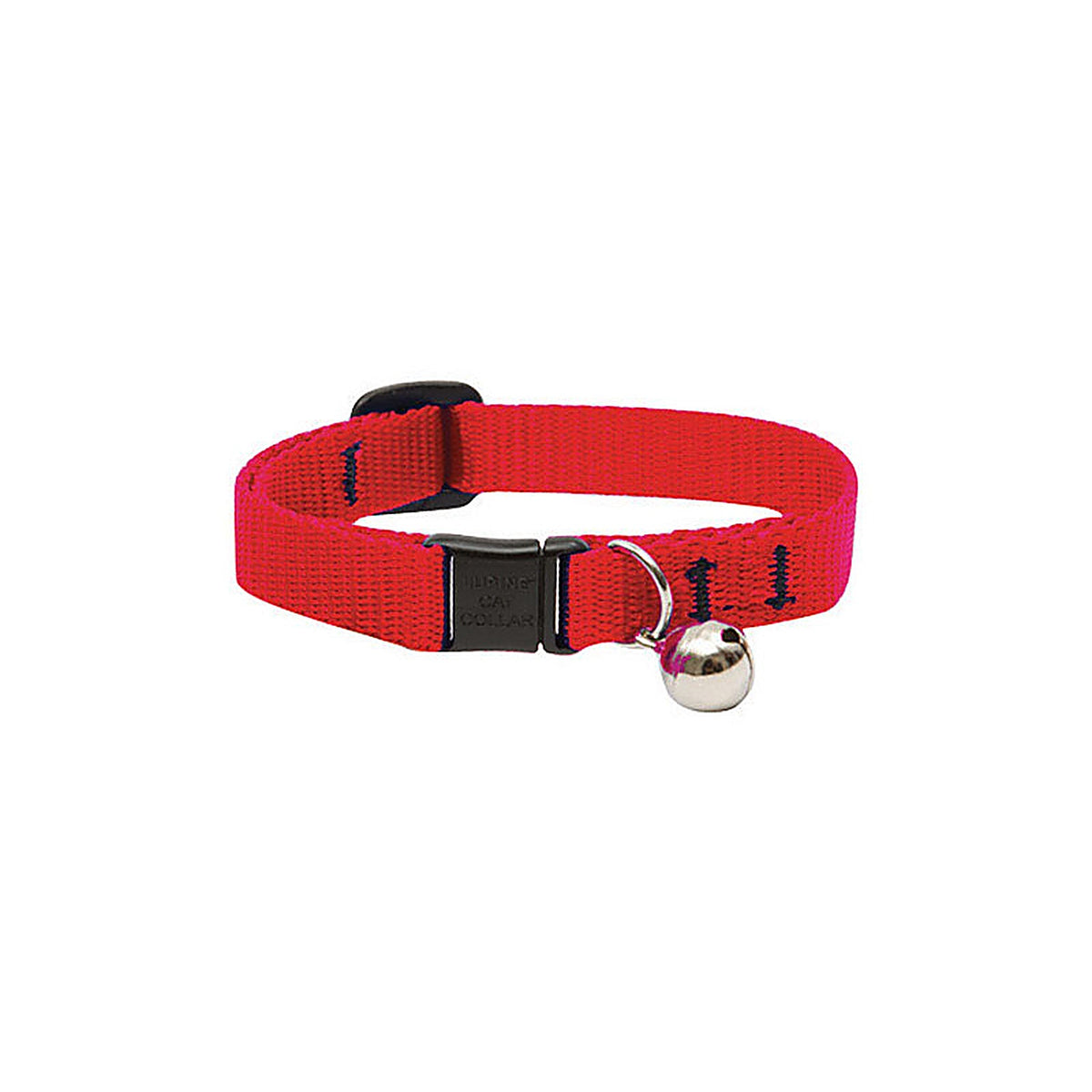 Lupine 22527 Pet Basic Solids Red Red Nylon Cat Collar