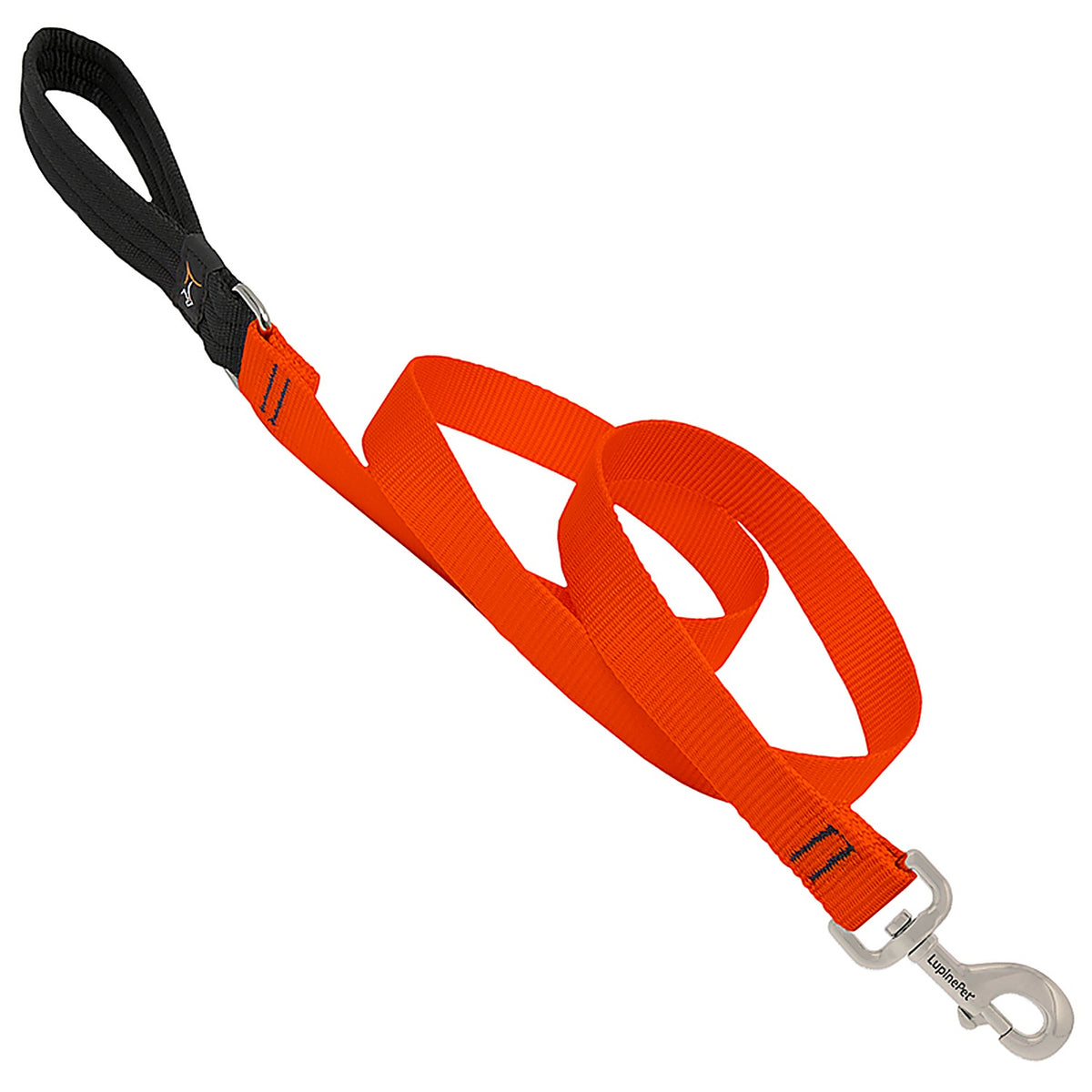 Lupine 52559 Pet Basic Solids Blaze Orange Blaze Orange Nylon Dog Leash
