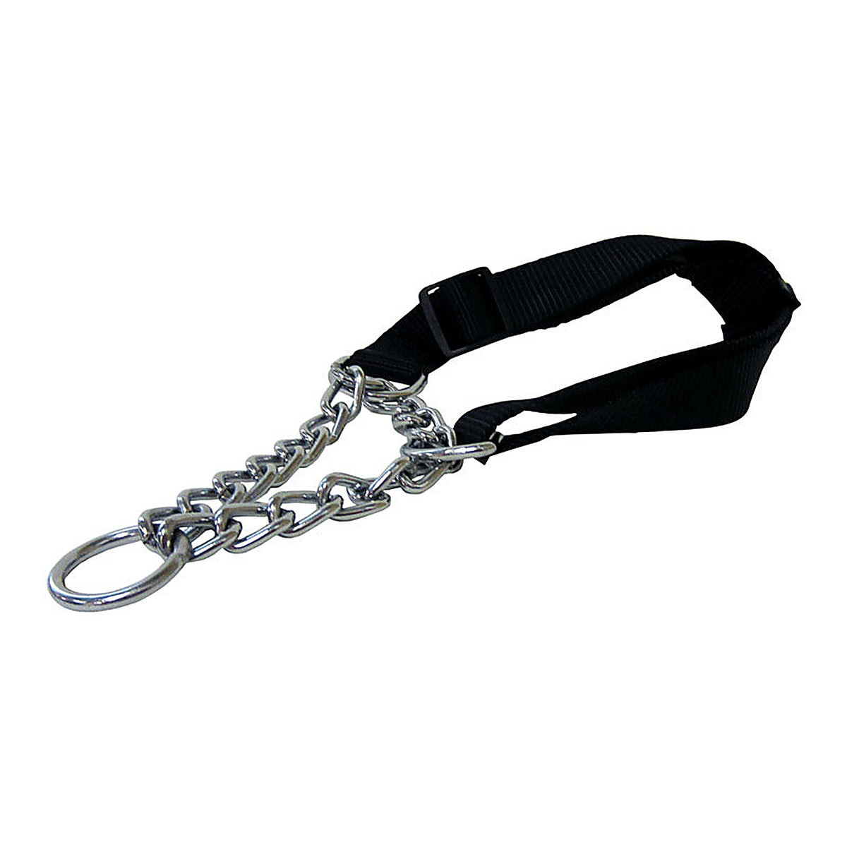Boss Pet 29081 PDQ Black / Silver Steel Dog Collar Large