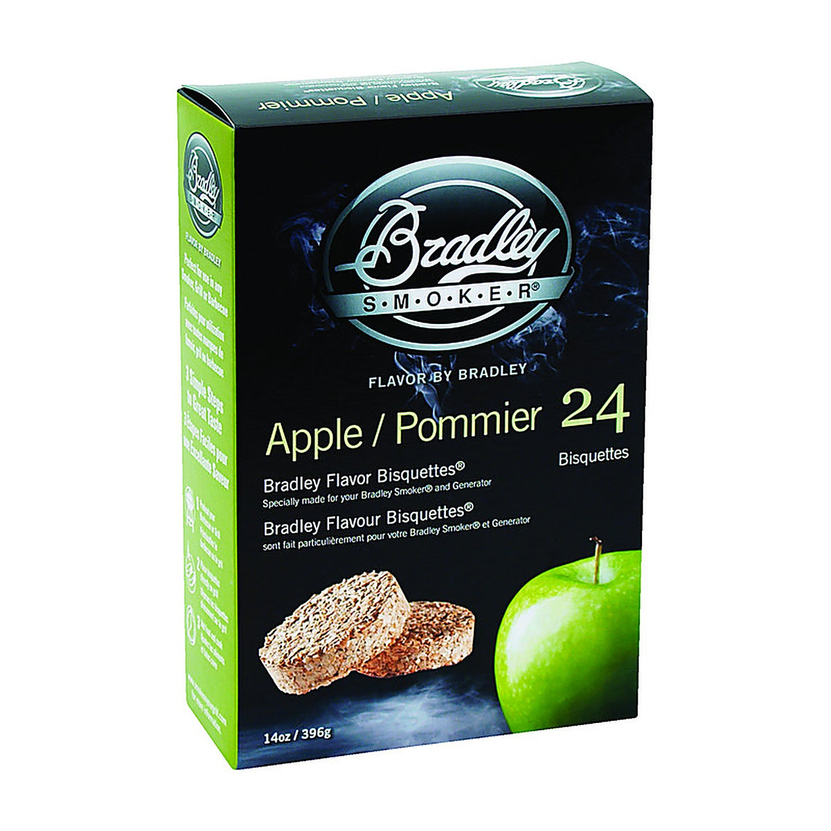 Bradley Smoker - BTAP24 - All Natural Apple Wood Bisquettes 24 Pack