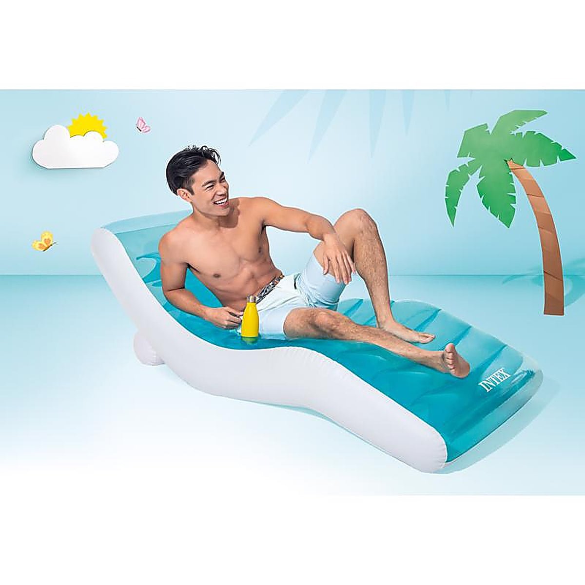 Intex 58856EP Blue/White Plastic Inflatable Floating Tube