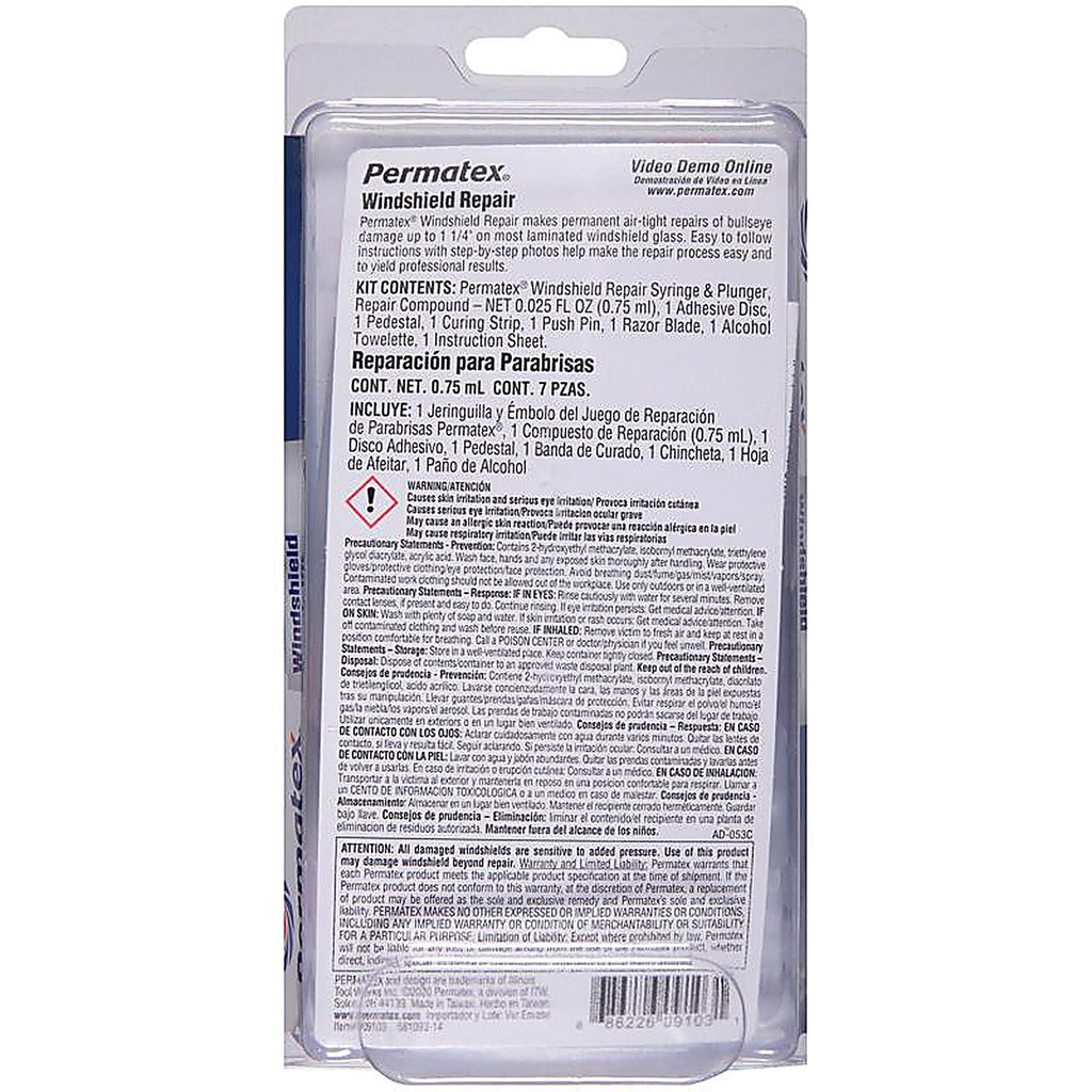 Permatex 9103 Windshield Repair Kit 0.73 oz.