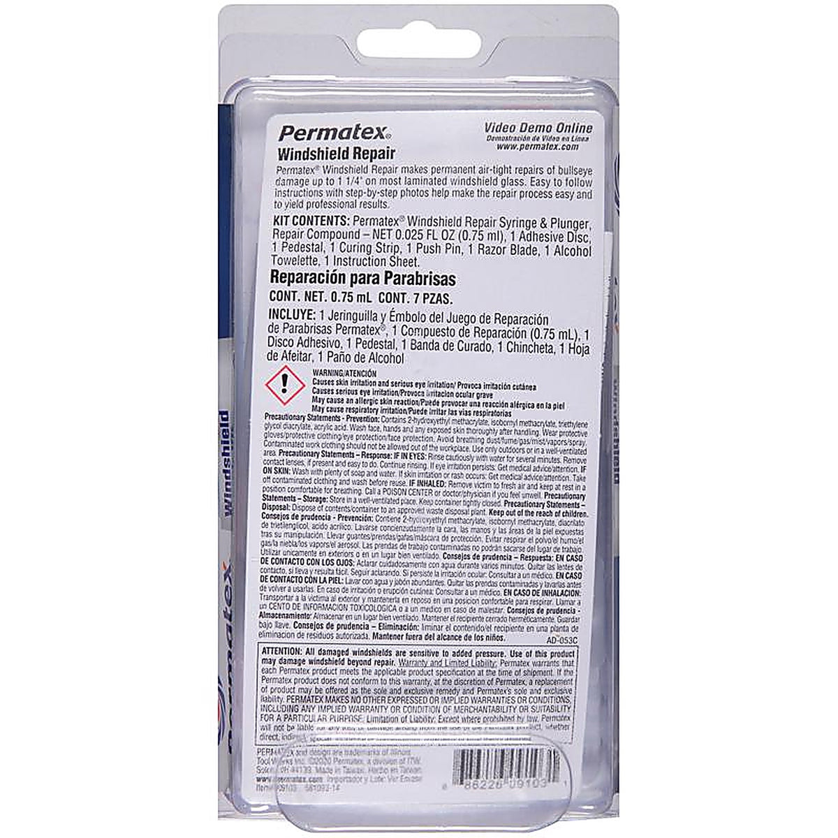 Permatex 9103 Windshield Repair Kit 0.73 oz.