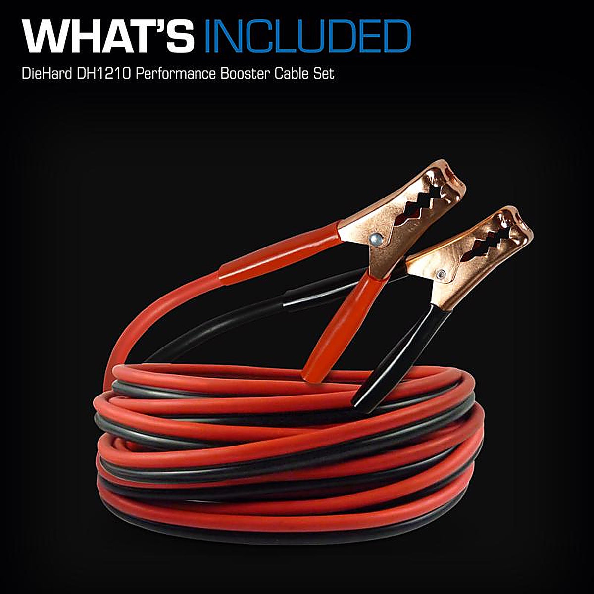 Diehard - DH1210 - 12 Ft. 10 Ga. Booster Cable Clamps