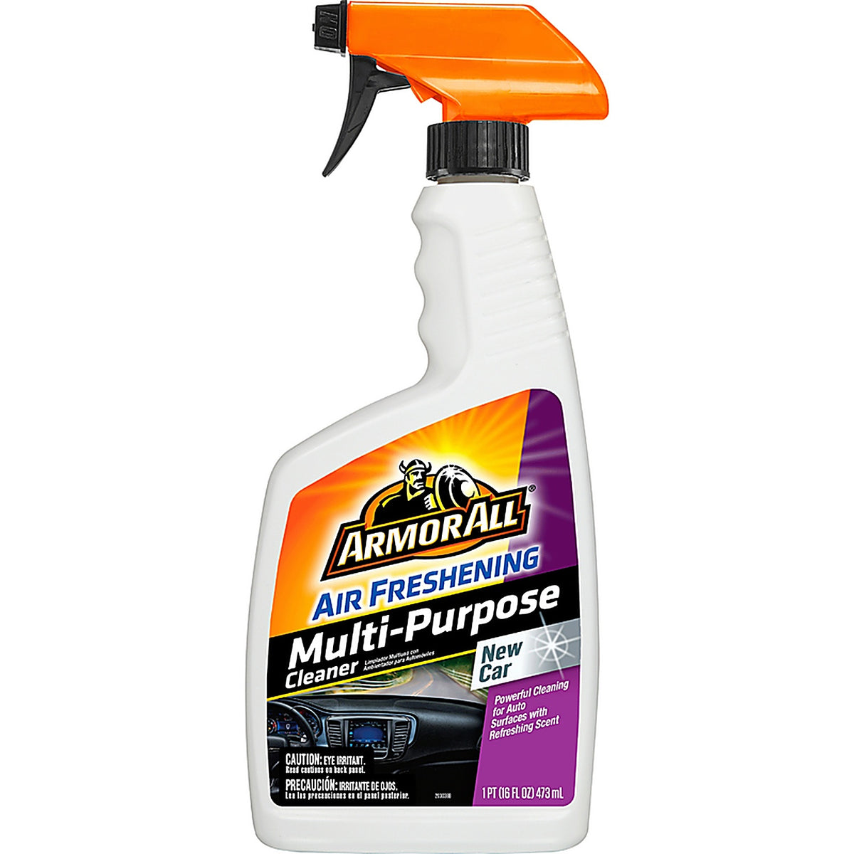 Armor All 17951 Multi-Surface Air Freshening Cleaner Spray New Car Scent 16 oz.
