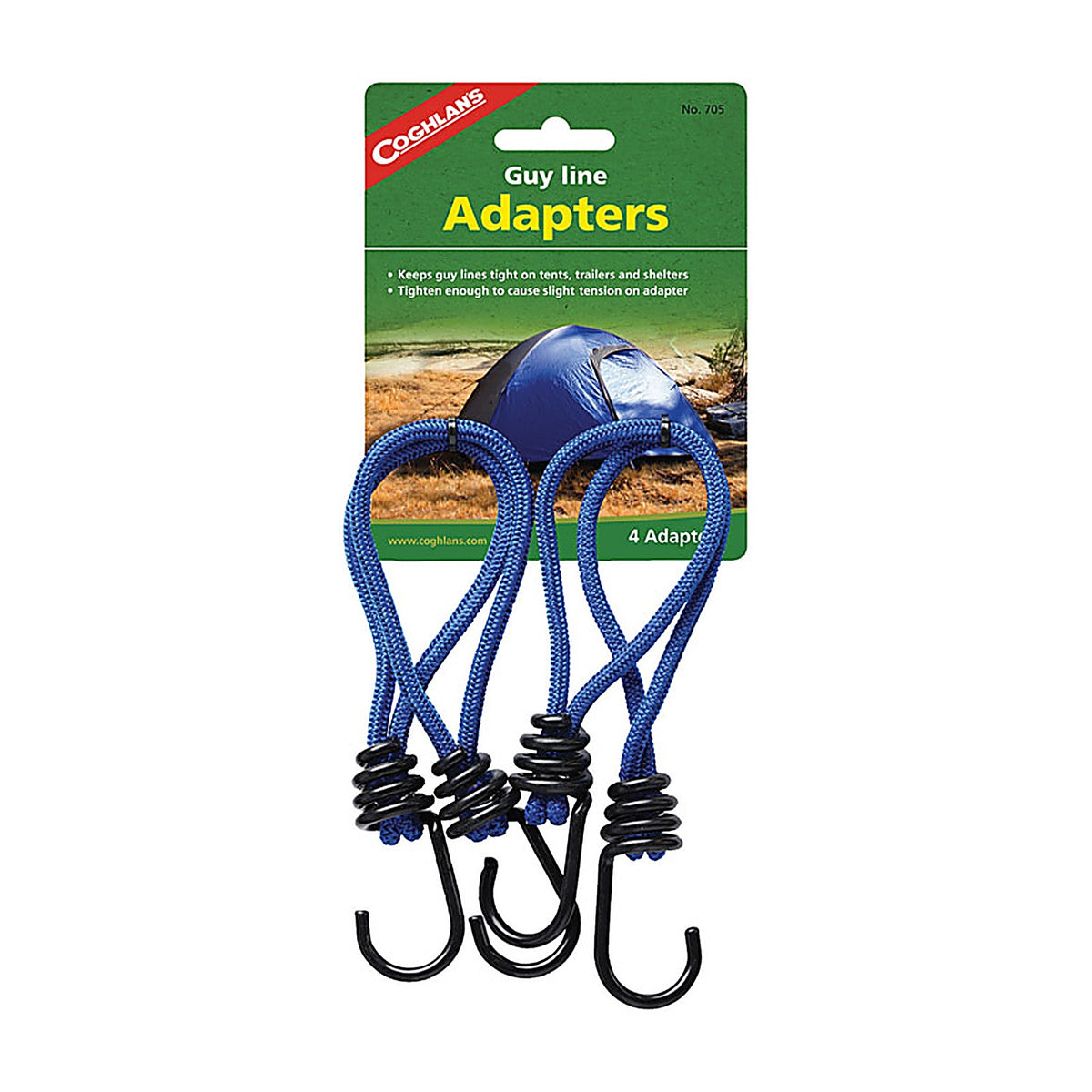 Coghlans 705 Tent Cord Adapter 9.875in. H X 4.000in. W X 6in. L 4 pk