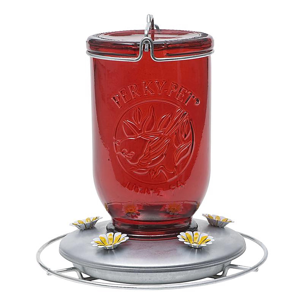 Perky-Pet 786 Hummingbird 32 oz. Glass Nectar Feeder 5 ports