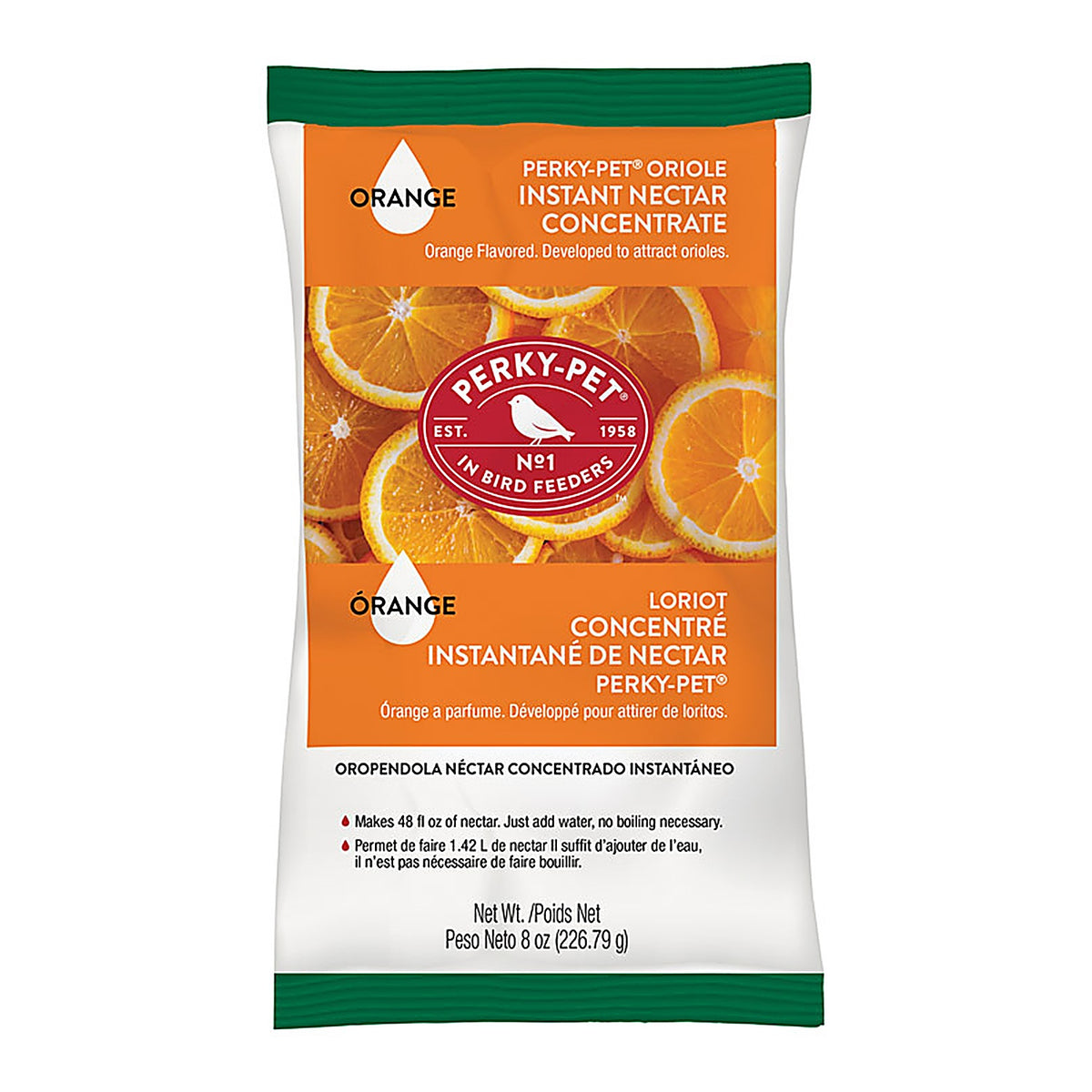 Perky-Pet 293SF Oriole Sucrose Instant Nectar Concentrate 8 oz.
