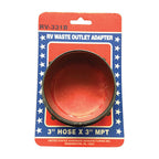 US Hardware RV-331B Sewer Hose Adapter 1/Pack