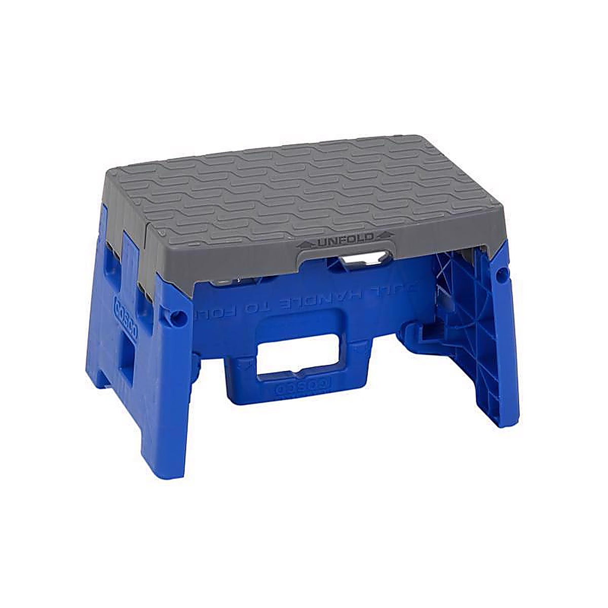 Cosco 11-903-BGR4 8.46 in. H X 14.02 in. W X 9.84 in. D 300 lb. capacity 1 step Plastic Folding Step Stool