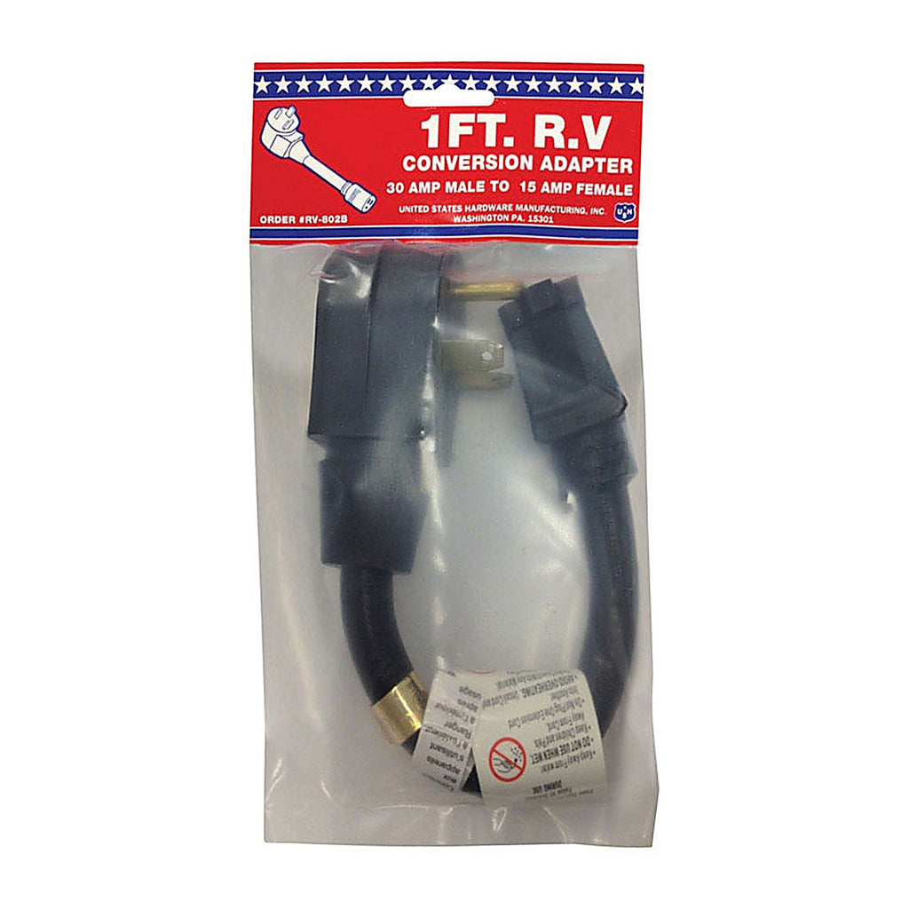US Hardware RV-802B Pigtail Adapter 1/Pack