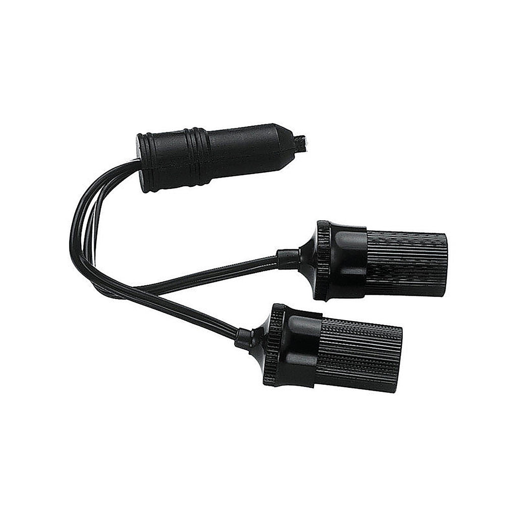 Custom Accessories 70051 12 volt Black Twin Plug Lighter Socket 1/Pack
