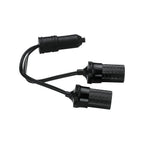 Custom Accessories 70051 12 volt Black Twin Plug Lighter Socket 1/Pack
