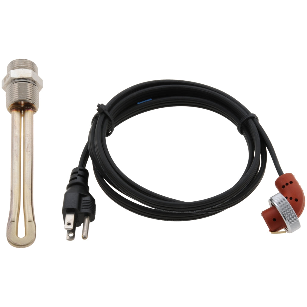ZeroStart 8601267 Engine Heater, 1500W 120V, 3/4in. NPT, Caterpillar, Cummins, Mack