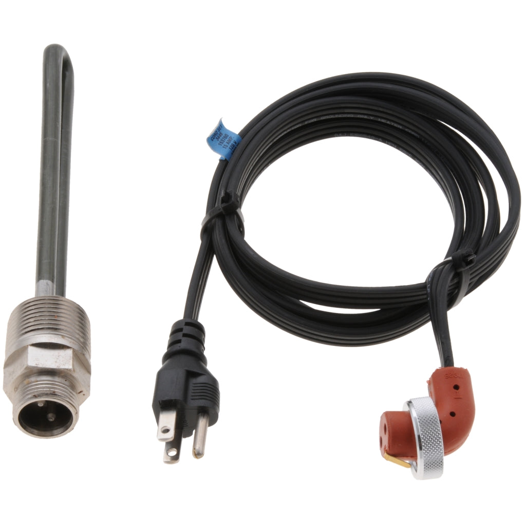 ZeroStart 8609802 Engine Heater, 150W 120V, 1in. NPT, Water/Oil, Stainless Steel