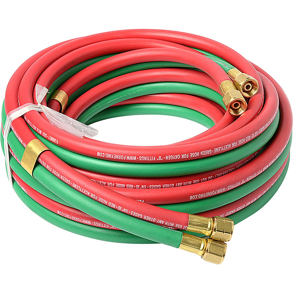 Forney - 86145 - R-Grade Oxy-Acetylene Hose, 1/4 in X 25 ft