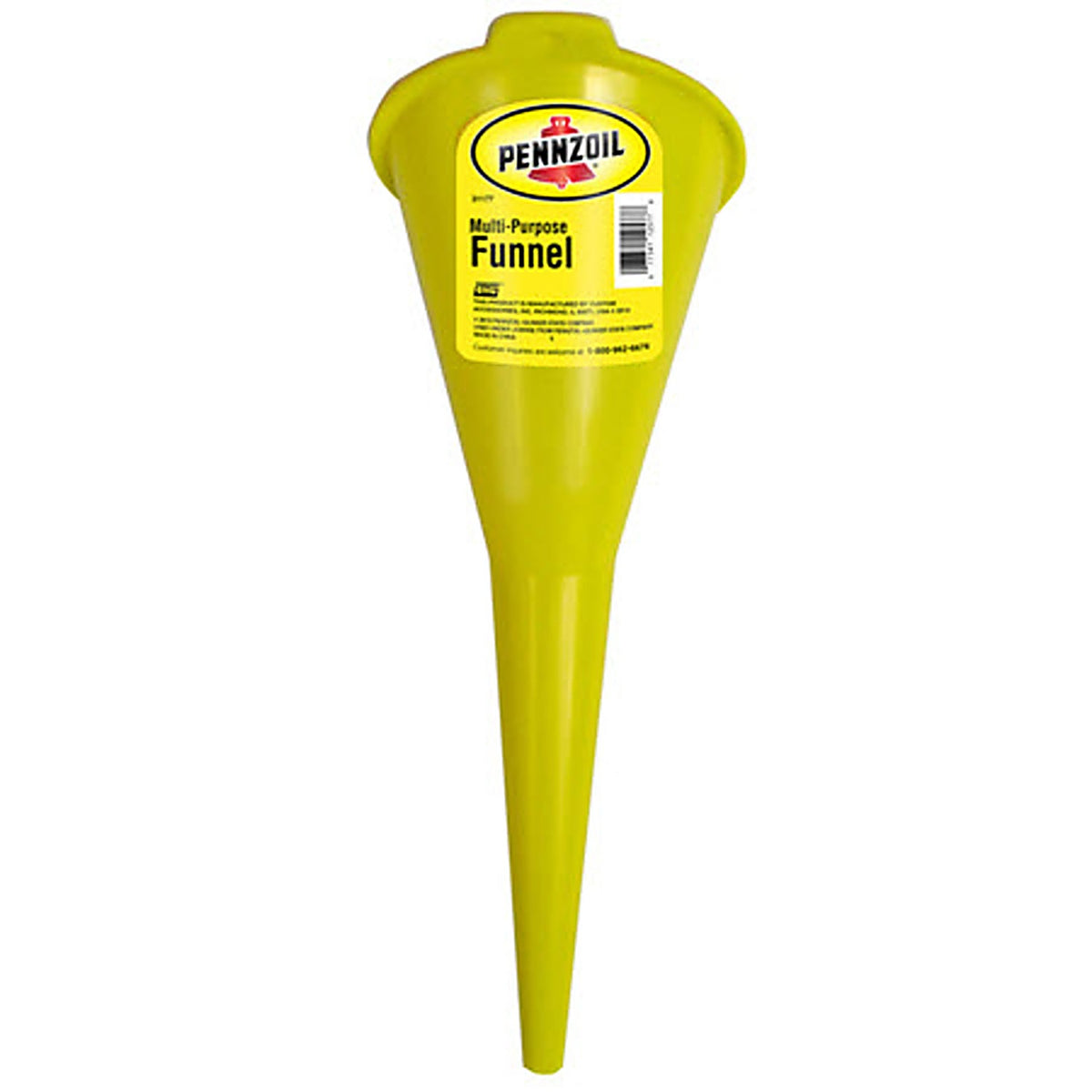 Custom Accessories 31177 Pennzoil Yellow 15.3 in. H Polypropylene Funnel