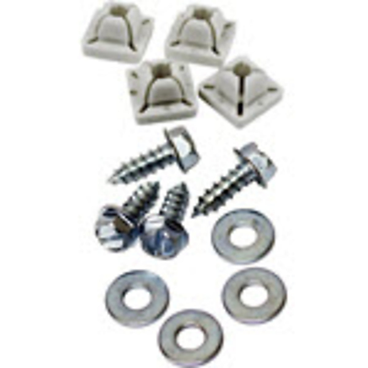 Custom Accessories 93370 Metal/Nylon License Plate Fasteners