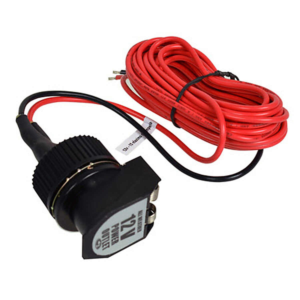 Custom Accessories 10749 12 volt Black/Red Socket 1/Pack Universal