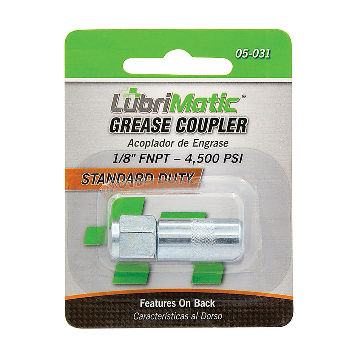 LubriMatic LUBR05031 1/8 in. Straight Grease Gun Coupler 1 pk