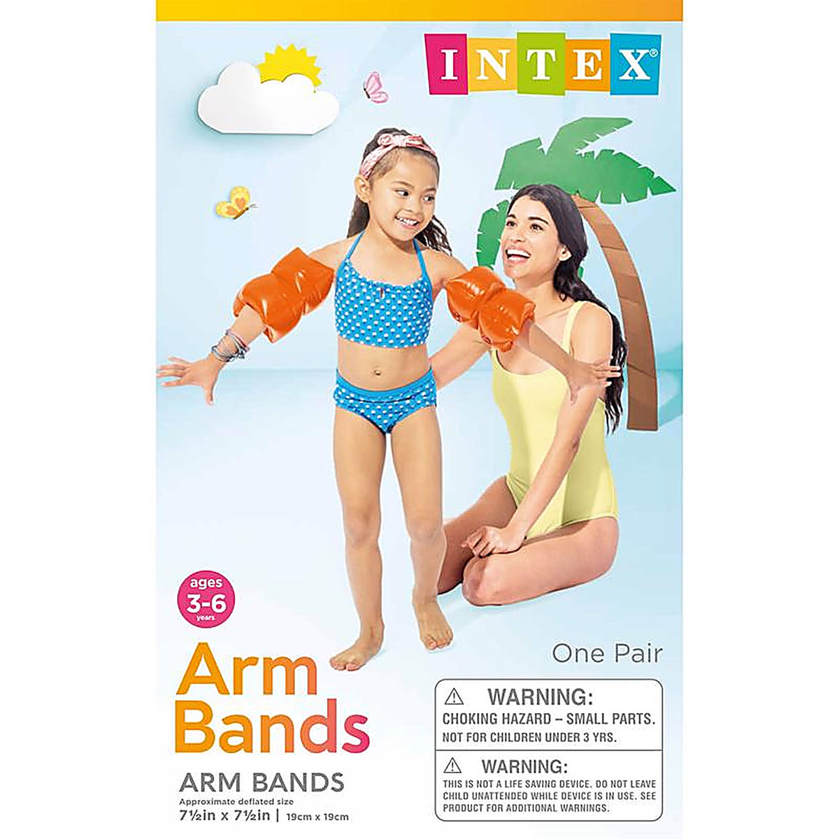 Intex - 59640EP - Red Vinyl Inflatable Swimming Arm Bands