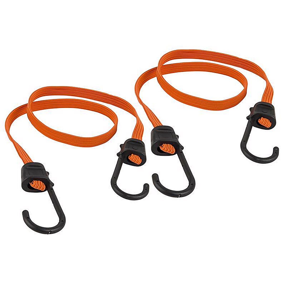 Keeper A06127Z Orange Flat Bungee Cord 36 in. L x 0.315 in. 2/Pack
