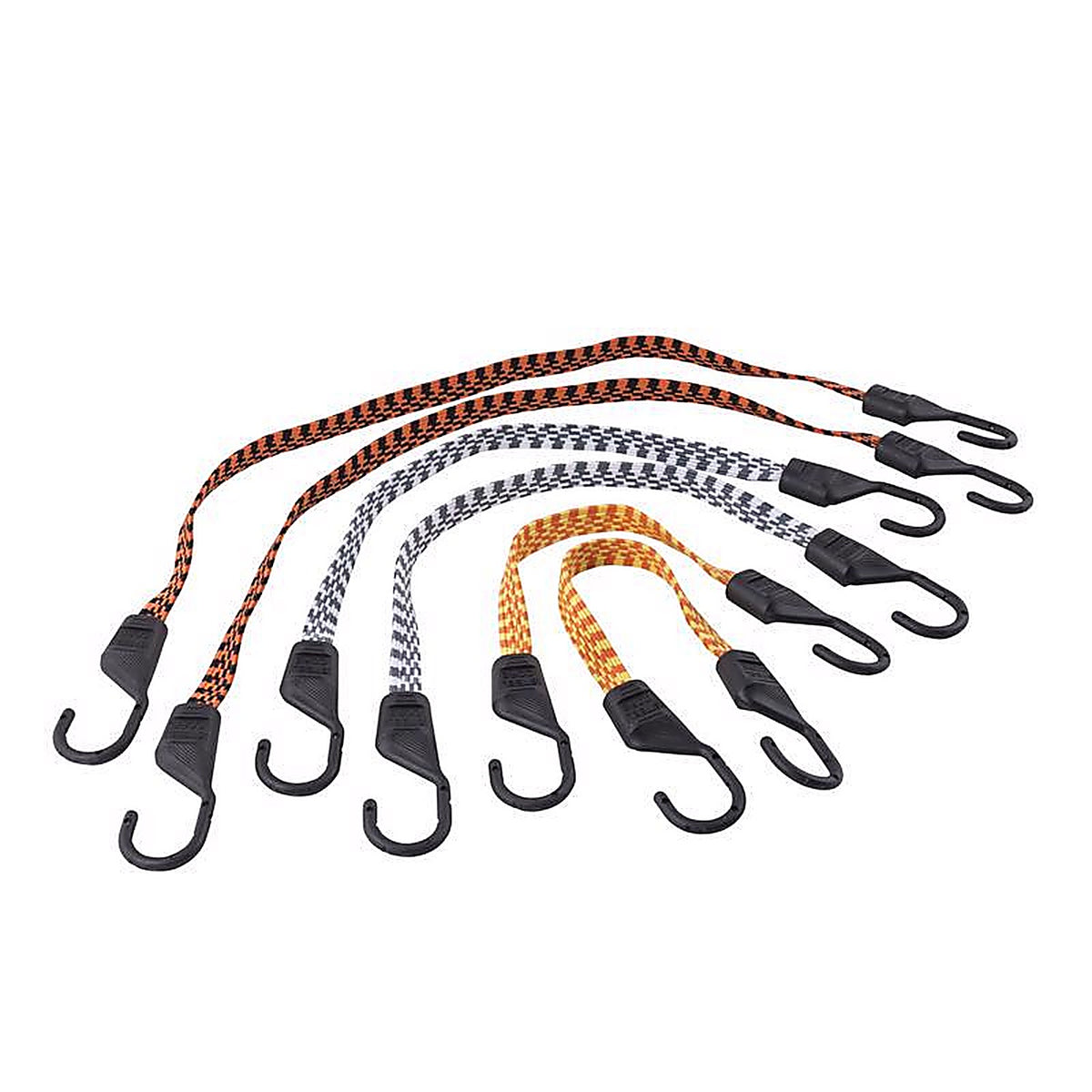 Keeper 6318 Assorted Flat Bungee Cord 48 in. L x .0787 in. 6/Pack