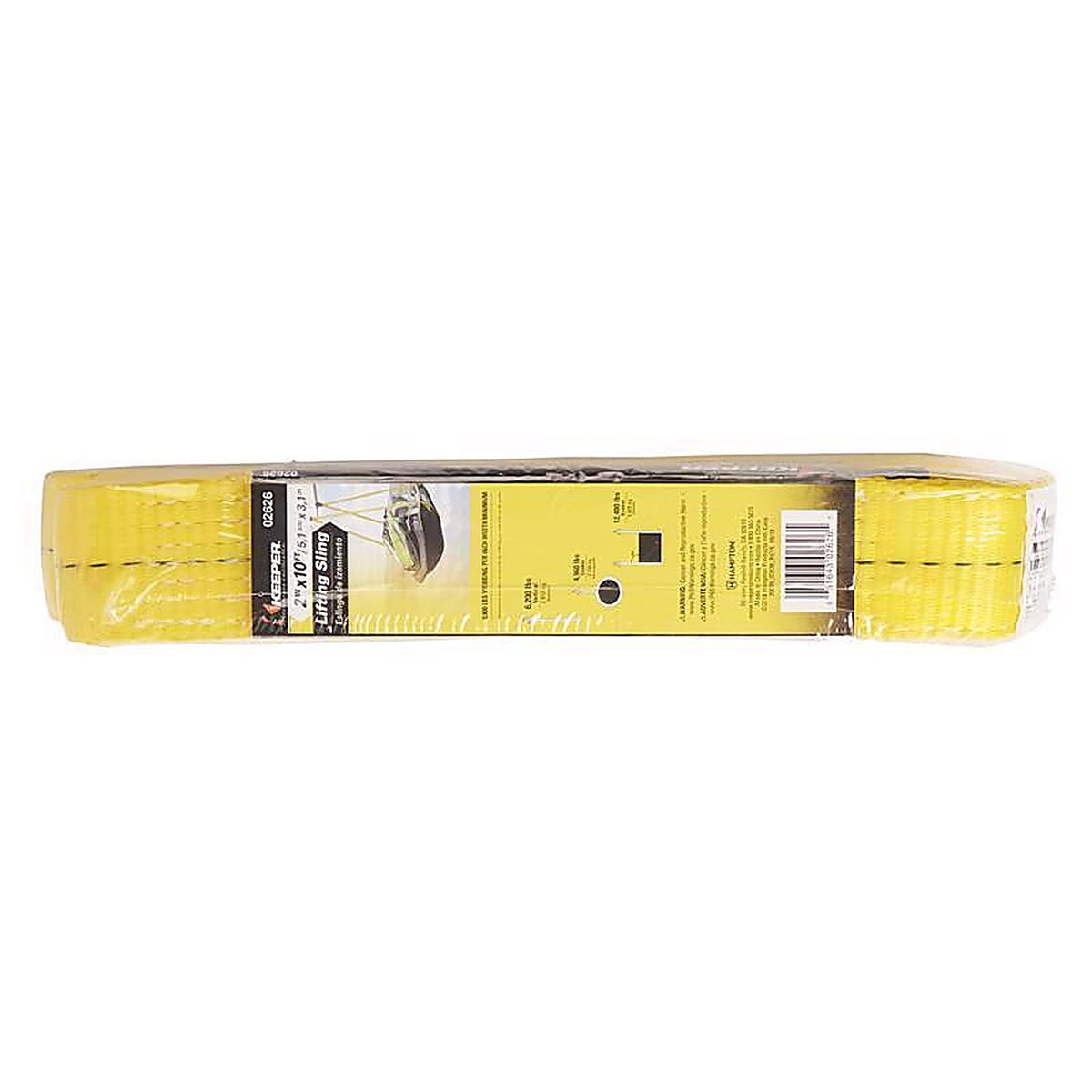 Keeper 2626 10 ft. L Yellow Lifting Sling 6200 lb. 1/Pack