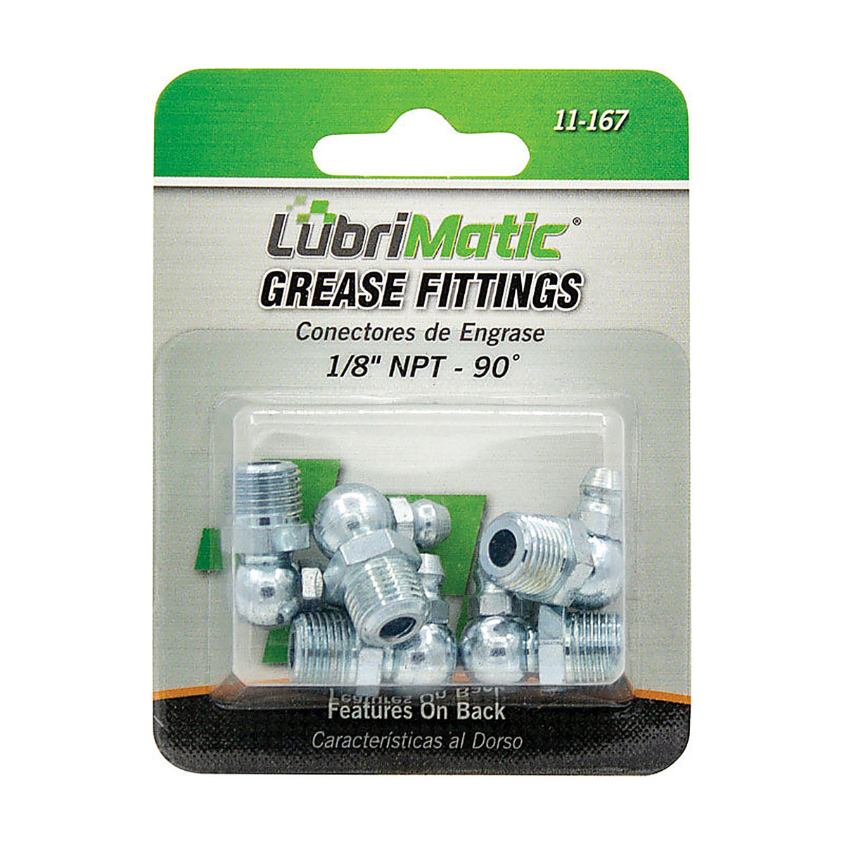 Lubrimatic 11167 90 degree Grease Fittings 5/Pack