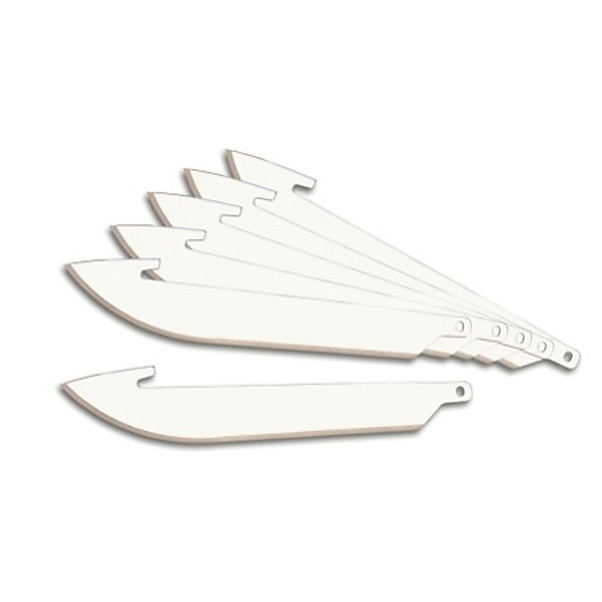 Outdoor Edge Knives - RR-6 - Edge Razor-Lite Steel Drop-Point Blade Dispenser with Blades 3-1/2 In. L 6 Pack