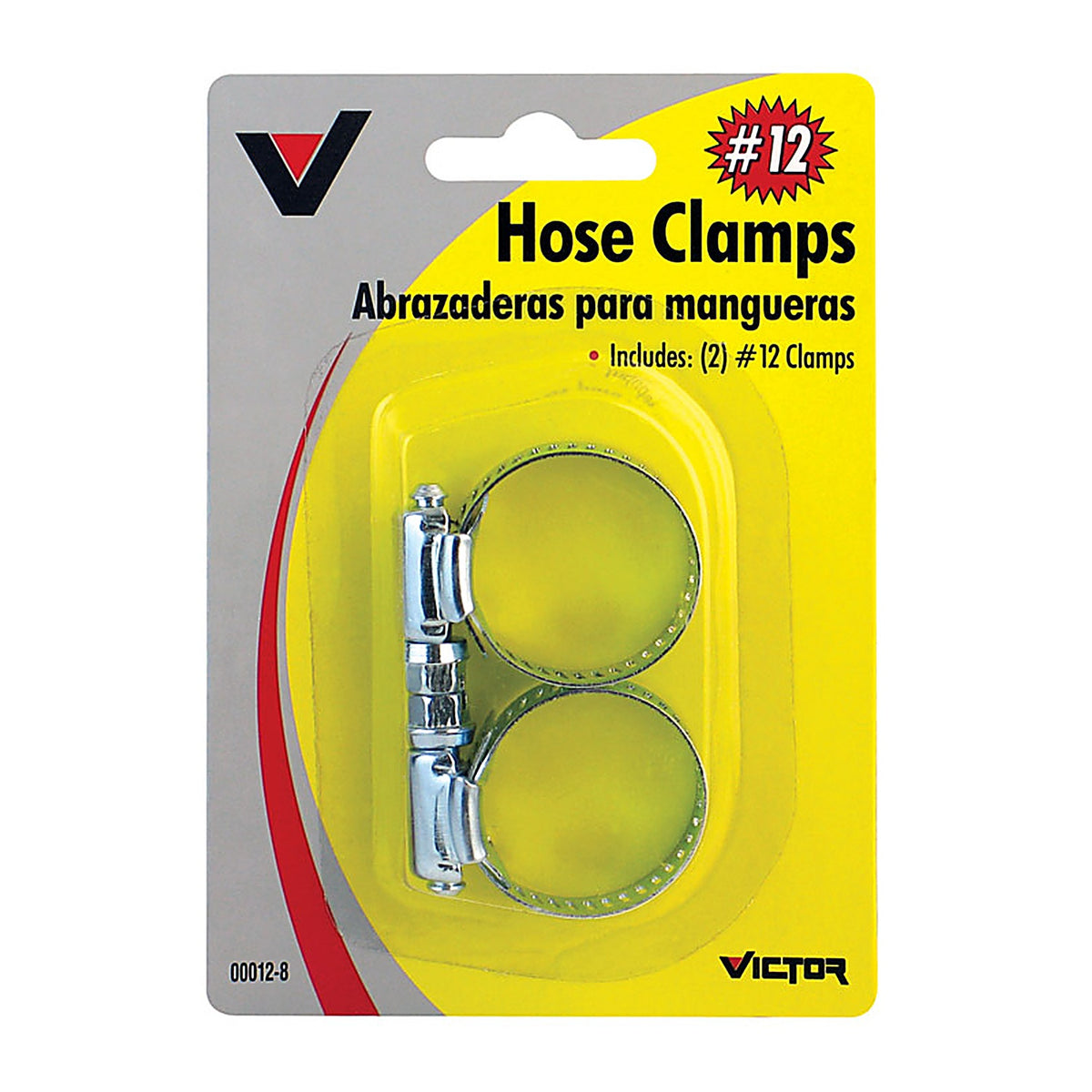 Victor 22-5-00012-8 1/2 in. to 1-1/4 in. SAE 20 Silver Hose Clamp Stainless Steel Band