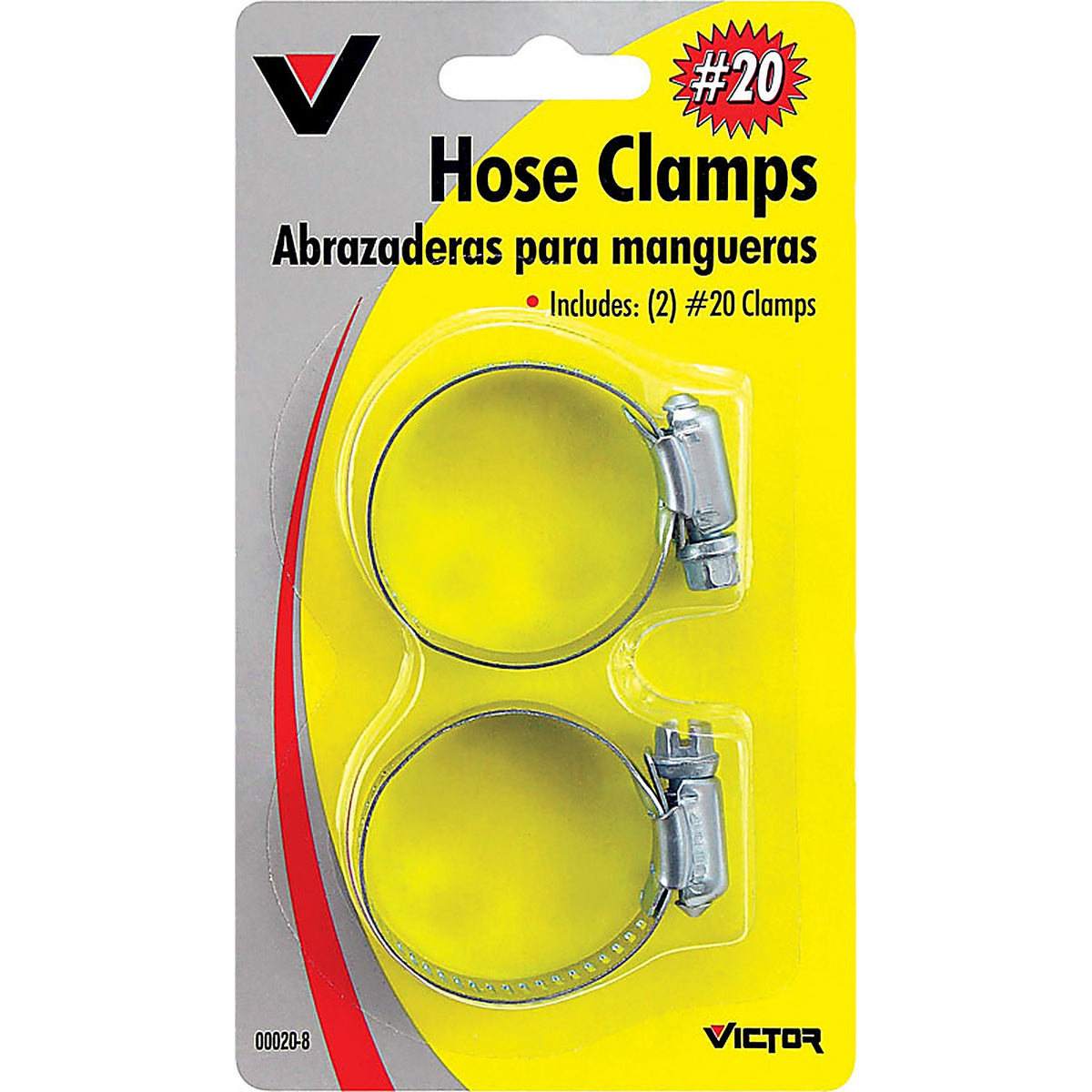 Victor 22-5-00020-8 3/4 in. to 1-3/4 in. SAE 20 Silver Hose Clamp Stainless Steel Band