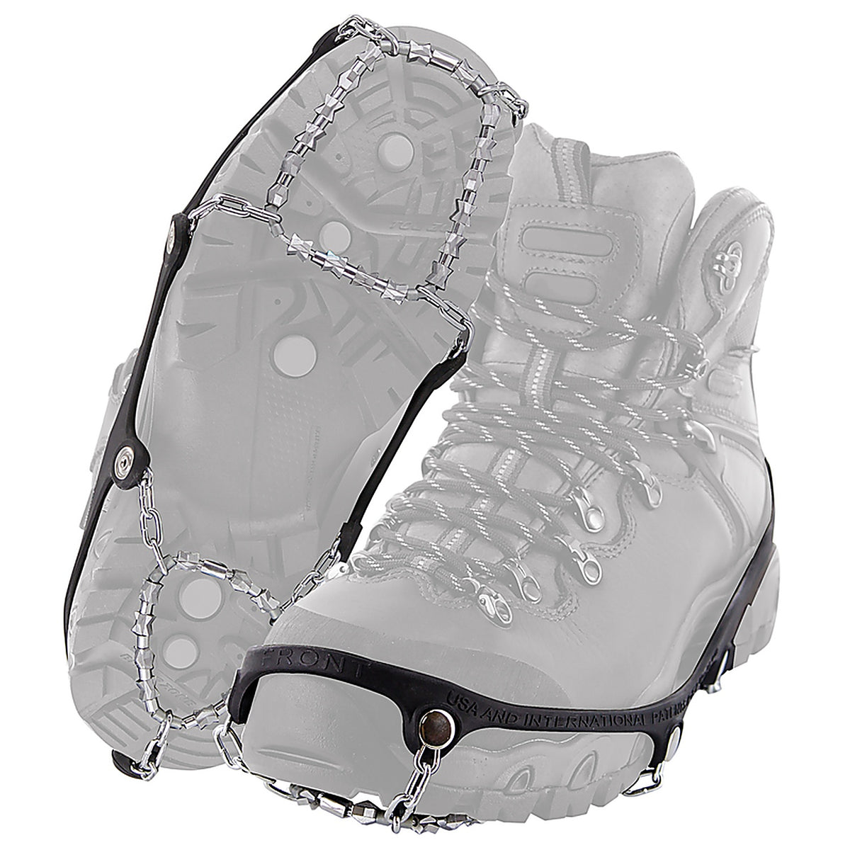 Yaktrax - 08533 - Diamond Grip Unisex Rubber/Steel Snow and Ice Traction Black XL Waterproof 1 Pair