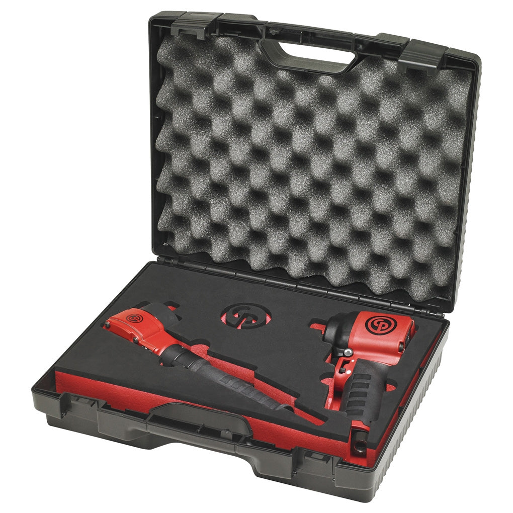 Chicago Pneumatic 8945677370 1/2 Angle Impact Wrench with 1/2 Stubby Composite Impact Wrench